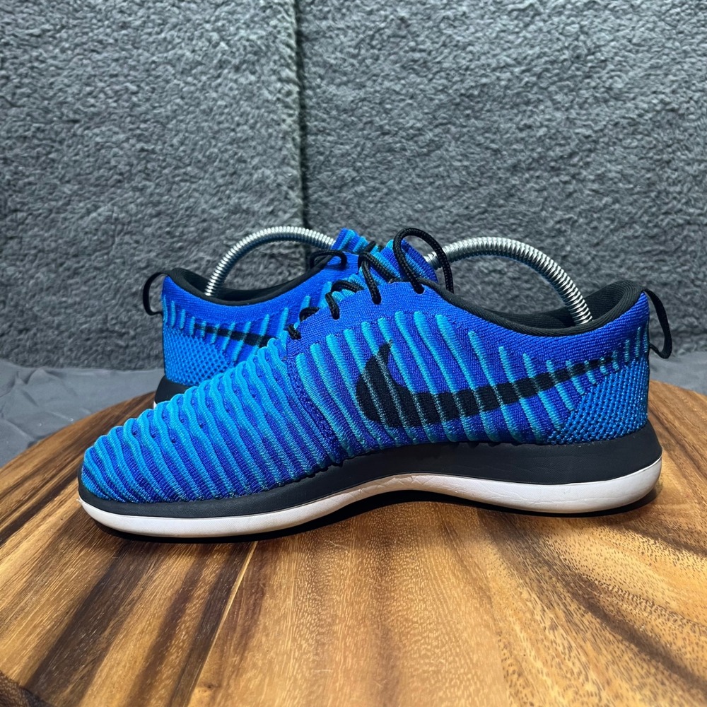Nike Roshe Run Knit Blue Black Men's Athletic Comfort Sneakers‎ Shoes Size 7 - Picture 9 of 12